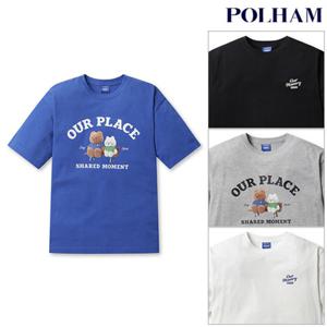 [폴햄] PHG2TS1430 남성 코튼 어프어프 오버핏 반팔 티셔츠