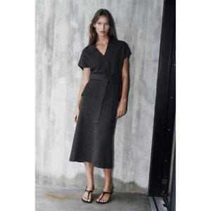 자라 ZARA 벨티드 니트 베스트 - 그레이 2756004802 324055