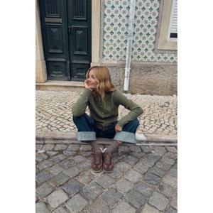 자라 ZARA 볼 버튼 니트 재킷 - 그레이 그린 1509114524 324215