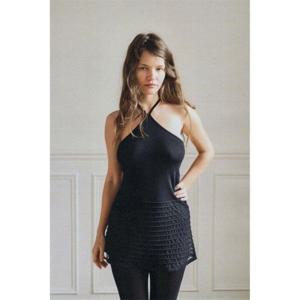 자라 ZARA 콤비 홀터넥 니트 탑 - 블랙 1579101800 325666