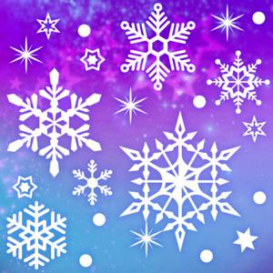 크리스마스 눈꽃 스티커/그겨울의눈꽃이여중형 Ver.4