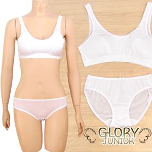 [글로리]주니어1단계 자카드 브라팬티2종(GLB1515_1525)70~90AA