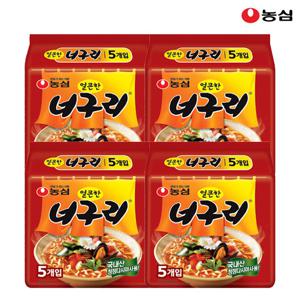 농심 얼큰한너구리 120g x 20봉1박스