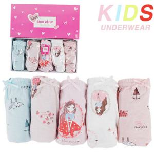 [블루핀] 여아동5매입 팬티 BWK0064