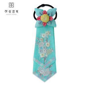 [하랑한복]여아 댕기 나리랑-파랑