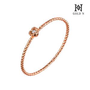 골드앤 14K 스트링 하트 반지 RG