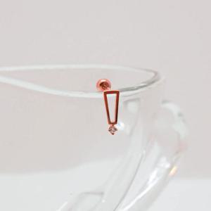 오팔하우스 14k 사각 피어싱 OPDJE941