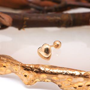 오팔하우스 14k 민자 하트 피어싱 OPDJE143