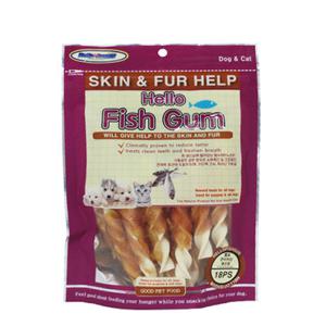 헬로도기 연어치킨생선껌 18P 강아지껌