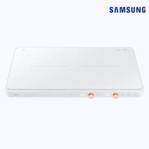 삼성 더플레이트 인덕션 2구 화이트 프리스탠딩 이동식 무설치 Jo NZ62DG300CFW