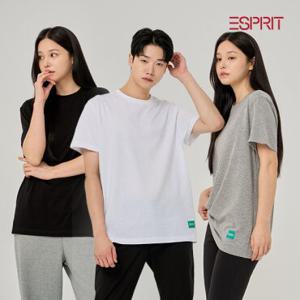[출고가 129,000원] 에스프리 남녀공용 베이직 반팔티셔츠 3장세트
