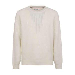 브루넬로 쿠치넬리 골지 니트 캐시미어 스웨터 M2274100CO312 Wh