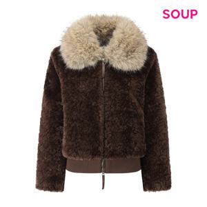 [숲]볼륨 퍼 카라 뽀글이 패딩 점퍼  S5CJP07