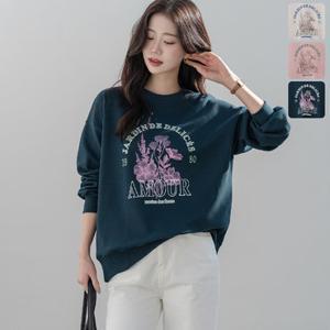 키첼 [국내생산][모던핏T]아모프 프린팅 맨투맨