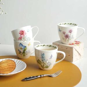 [한국도자기]필드플라워1 머그세트 4p