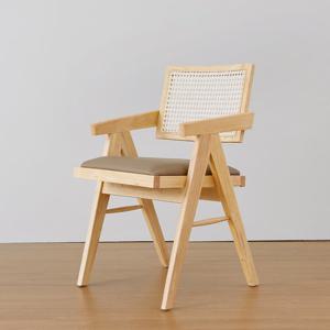 베스트리빙 잠비 팔걸이 인테리어 카페 라탄 의자 1개