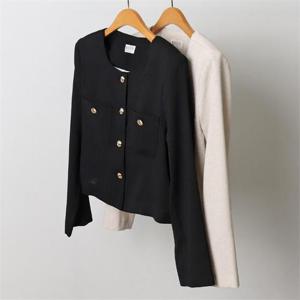 빅사이즈사랑해요 J267L208 트위드골드버튼자켓 MO