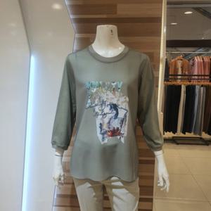 [엠씨]프린트 라운드티셔츠C23T006