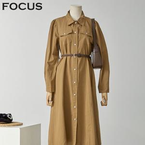 [포커스]스냅단추 벨티드 원피스 (FF2H7OP0152)