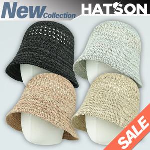 [햇츠온]여름 여성 벙거지 밀짚 버킷햇 모자 H3-2302N AA-39