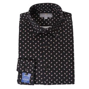 [카운테스마라(셔츠)]세련된프린팅슬림긴팔CDHU3C2308K0