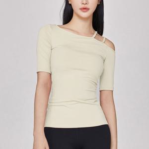 [제인코트(스포츠)]숄더스트랩슬리브리스 반팔티 ENA3302