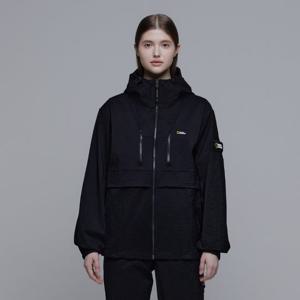 내셔널지오그래픽 N241UFT941 우븐 트레이닝 아웃포켓 바람막이 CARBON BLACK