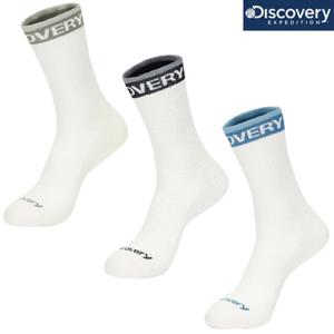 디스커버리 24년 이월/할인 남성/여성/공용 컬러블럭로고 바이오맥스 하이삭스 양말/땀흡수건조/발등메쉬/쿠셔닝 DXSO7024N