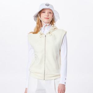 [볼빅어패럴] 여성 골프 저지 후드 풀집업 베스트 VLVTO201_PY