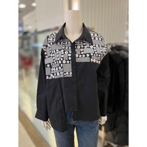 화이트호스 세이브존01 언발오픈블라우스 W241205