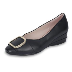 [영에이지(여성화)]여성 4cm 라이렉스 볼넓은 단화 펌프스-PFCFHP537BK