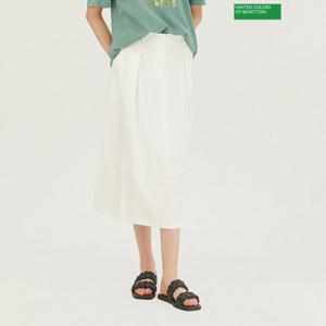 [베네통]베네통 라움 플레어 밴딩 스커트 BASK01341_IV