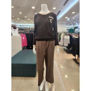 아니베에프 세이브존03 아니베에프 넥라인 배색 라운드 니트 KSSA38KPO570