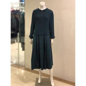 벨리시앙 세이브존01 니트 블록 플레어 원피스 OP3307