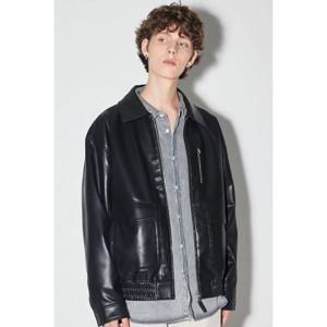 [버커루]남여공용 페이크 레더 블루종 자켓(B255LI050P)