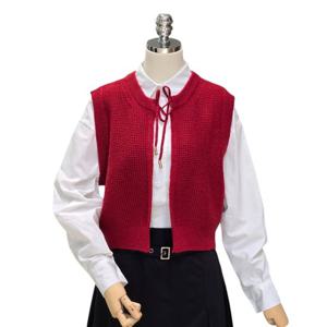 [포커스]앞리본 니트 베스트니트 (FF4H7VT0043)