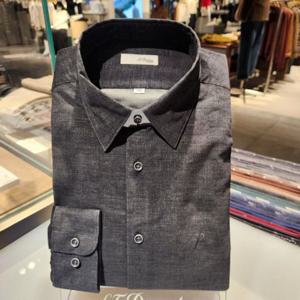 듀퐁셔츠 SE4FM21LS350SDY 24FW 캐쥬얼한 코듀로이 스트레치 슬림 핏 남방