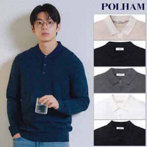 [폴햄] 남성 캐시블렌드 카라 풀오버 니트(PHE4ET1010)