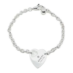 구찌 하트 참 체인 링크 브레이슬릿 YBA796301001