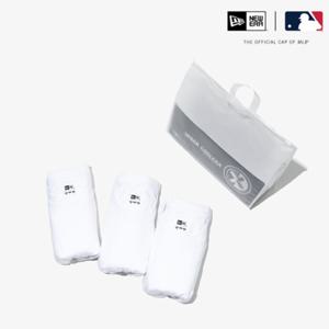 뉴에라 MLB 14380975 에센셜 3팩 포켓 반팔 티셔츠 화이트