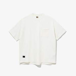 뉴에라 13679567 [블랙라벨] 오버핏 반팔 티셔츠 오프 화이트