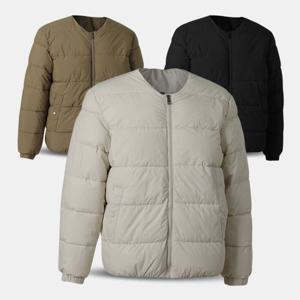 [아즈바이]남자 라운드넥 경량 패딩 점퍼 자켓 MOP338 겨울