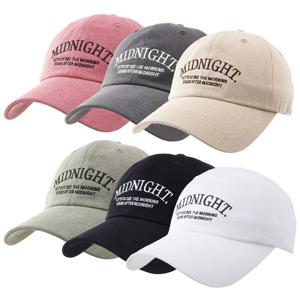 [디꾸보][디꾸보]미드나잇 레터링 코튼 볼캡 모자 H-CR055NE