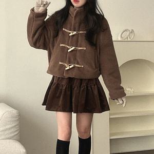 [리빌모아]겨울 여자 루즈핏 뽀글 떡볶이 자켓 DMSW-JKW-SDHHE70