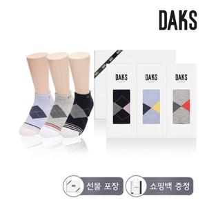 닥스양말 숙녀 스니커즈 아가일링글 3족세트 25431