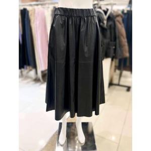 소고 세이브존01 밴딩 플레어 가죽 스커트 TK4SA01