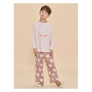 [빈폴키즈]곰돌이 티셔츠 잠옷 세트  베이지 (BI4X41U05A)