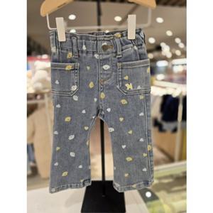 [블루독베이비] 25 SS(블루)데님 부츠컷 하트팬츠   신상 청바지 돌 유아 조카 선물 (4511441005) ch 25년S