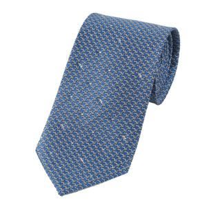 [에스티듀퐁(셔츠)]듀퐁넥타이 블루 기하학조직 큐빅포인트 기본타이 TE5SM61KA008TBU