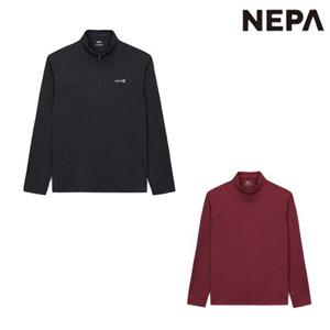 [네파]7L15404 남성 봄 간절기 등산 캠핑 긴팔 웨이브 반집업 티셔츠